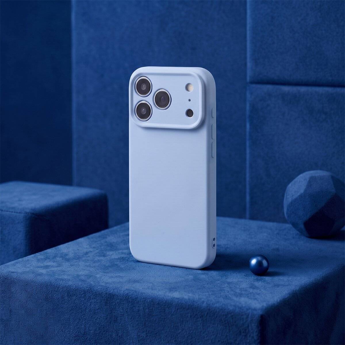 Silikon Kompatibel mit iPhone 18 Pro Max / 17 Pro Max sky Blau-3