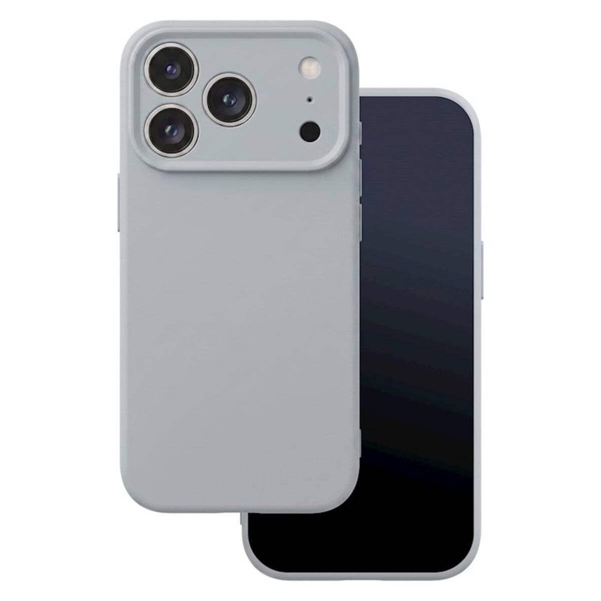 Silikon Kompatibel mit iPhone 18 Pro / 17 Pro Silber-0