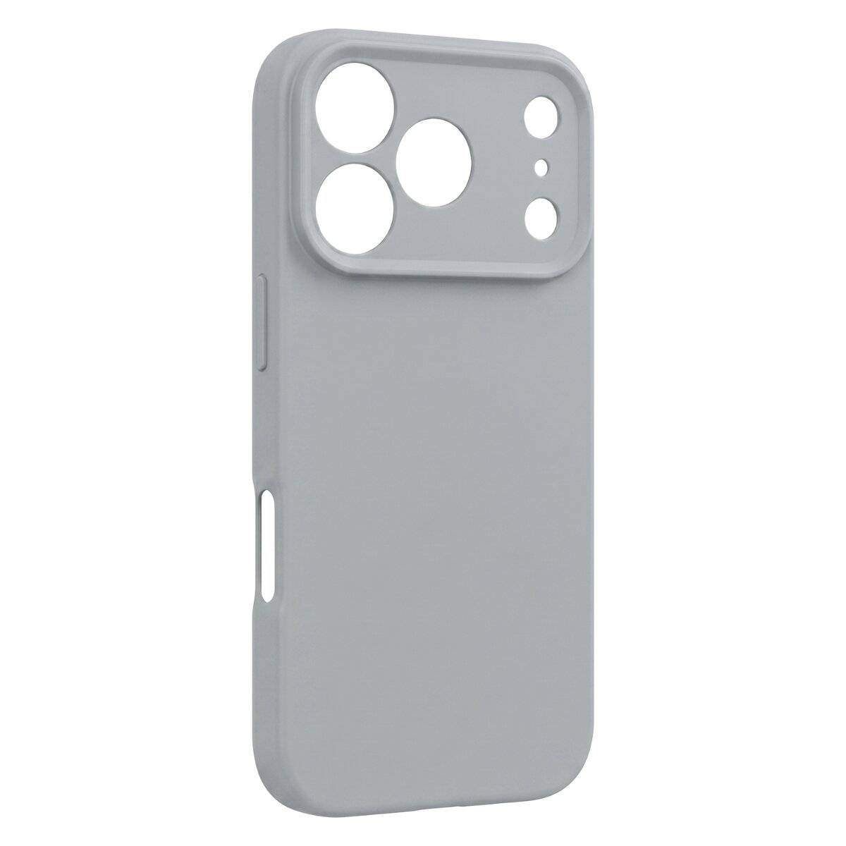 Silikon Kompatibel mit iPhone 18 Pro / 17 Pro Silber-2