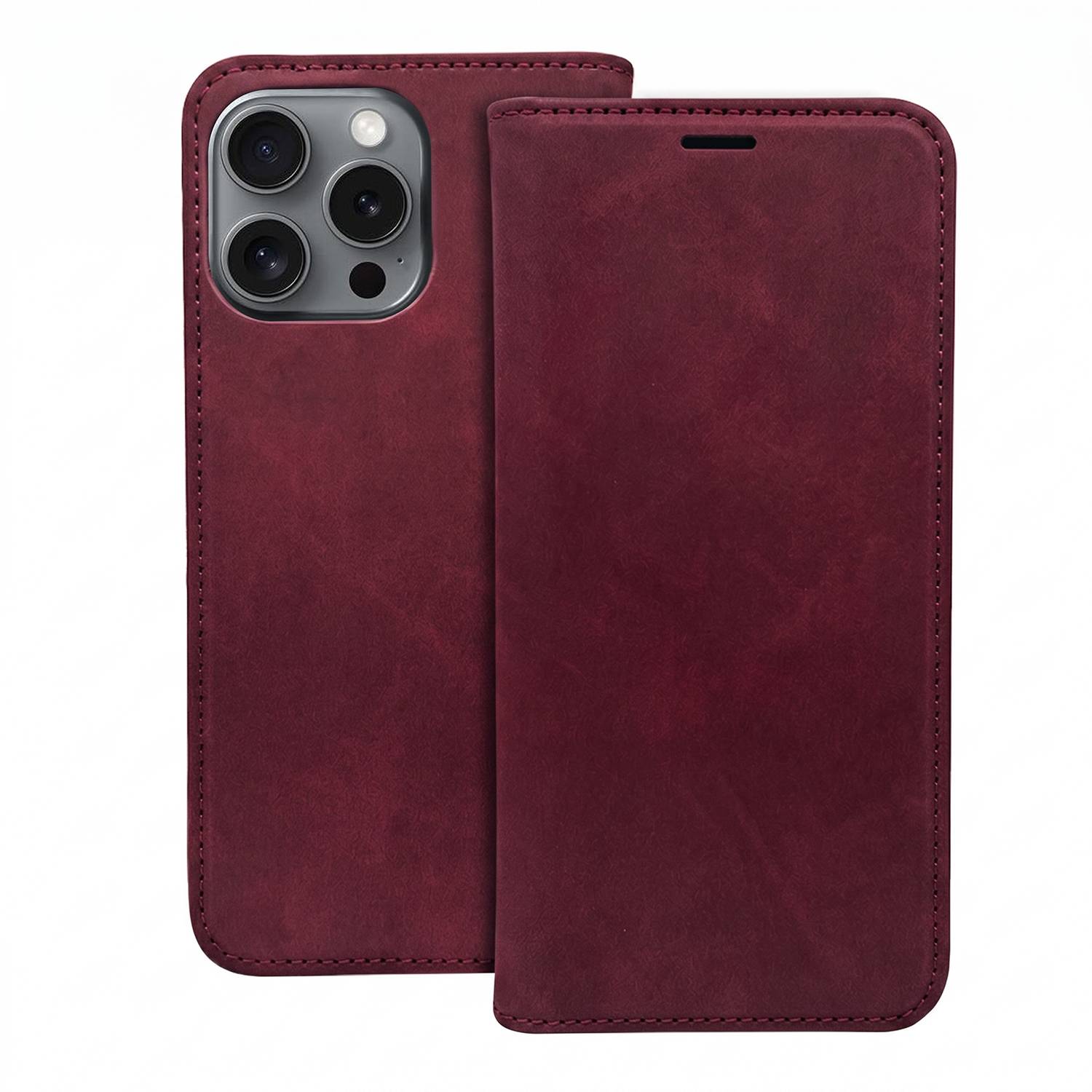 Wallet Smart Suede Kompatibel mit iPhone 18 Pro Max / 17 Pro Max-0