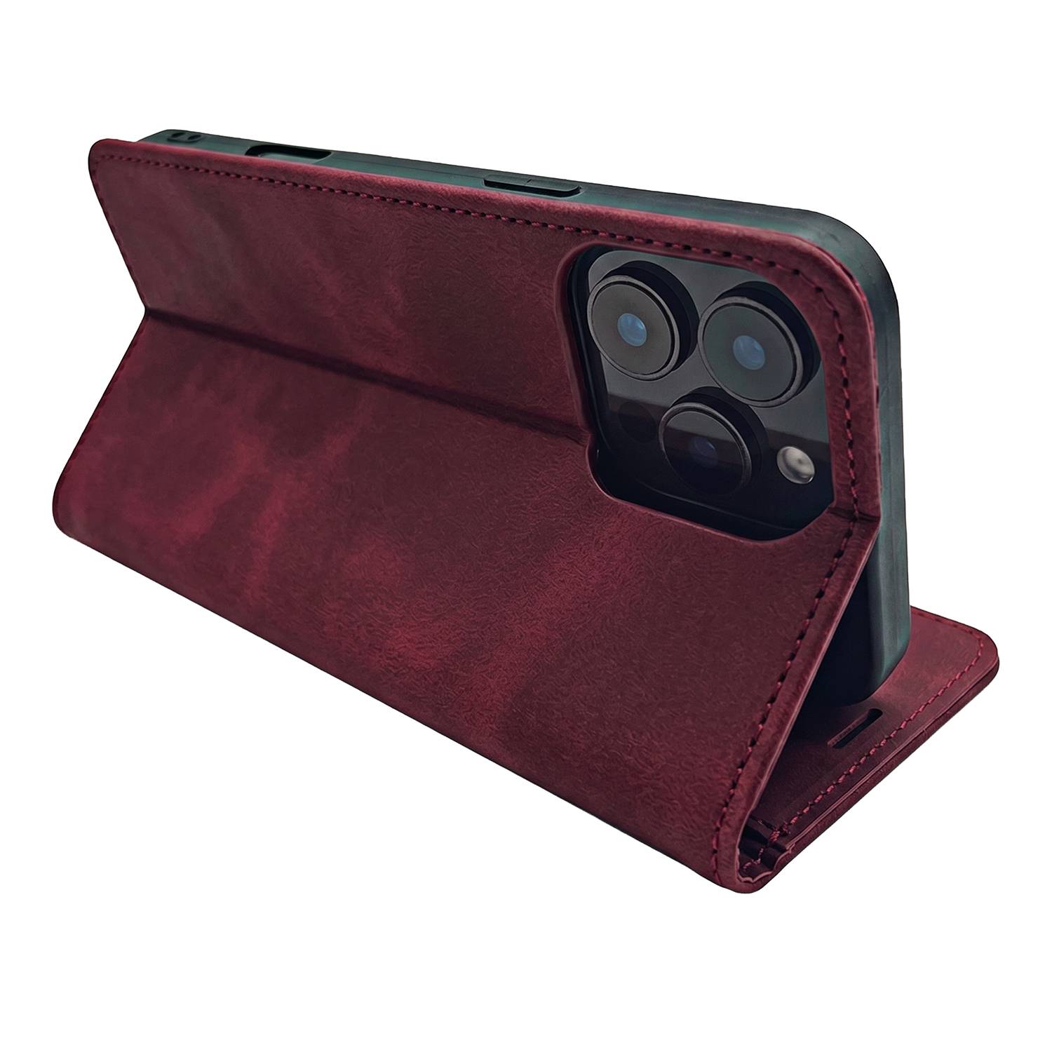 Wallet Smart Suede Kompatibel mit iPhone 18 Pro Max / 17 Pro Max-3