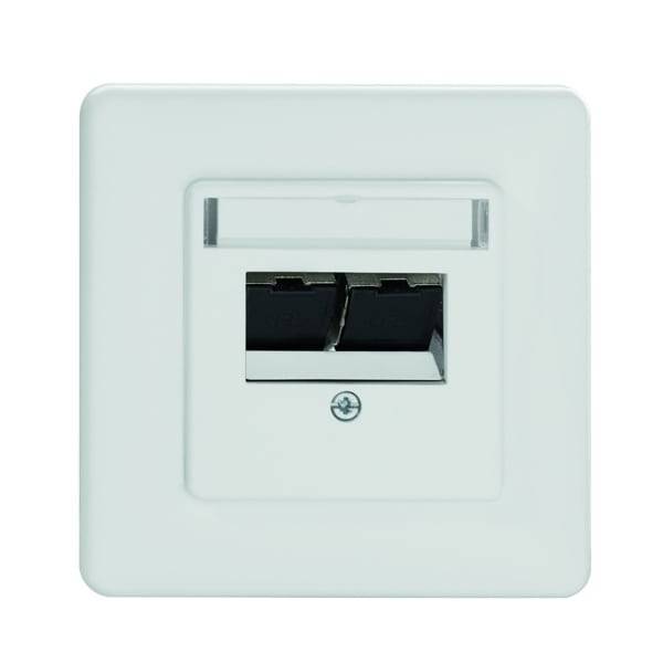 RUT UM-Cat.6A iso 10G-MD 1 Up rw 10 Gigabit-Modularanschlussdose geschirmt 1-fac