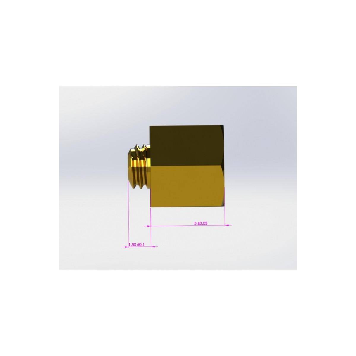 Messing-Abstandshalter M3x5-1,5 für...-1