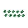 shiverpeaks RJ45 Staubschutzkappen für Netzwerkbuchsen ABS-Kunststoff, Grün - 10er Pack