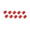 shiverpeaks RJ45 Staubschutzkappen für Netzwerkbuchsen ABS-Kunststoff, Rot - 10er Pack