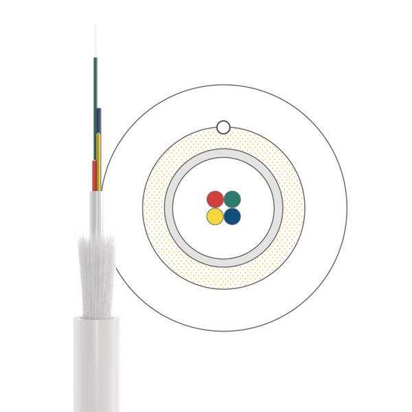 EFB-Elektronik FTTH-IDROP900-4-D, UC home fibre idrop 900 I-VH OS2 4E (1x4) Dca 500N LSZH weiss G657A2