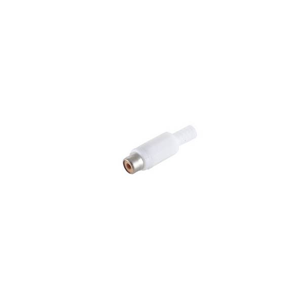 S/CONN Cinch-Kupplung weiß Audio-Adapter Buchse auf Buchse vergoldete Kontakte