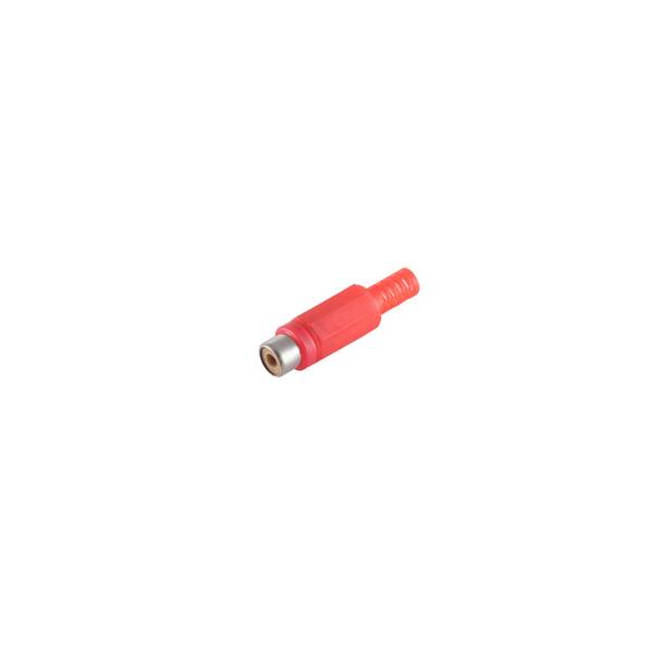 S/CONN Cinch-Kupplung rot Audio-Adapter Buchse auf Buchse vergoldete Kontakte