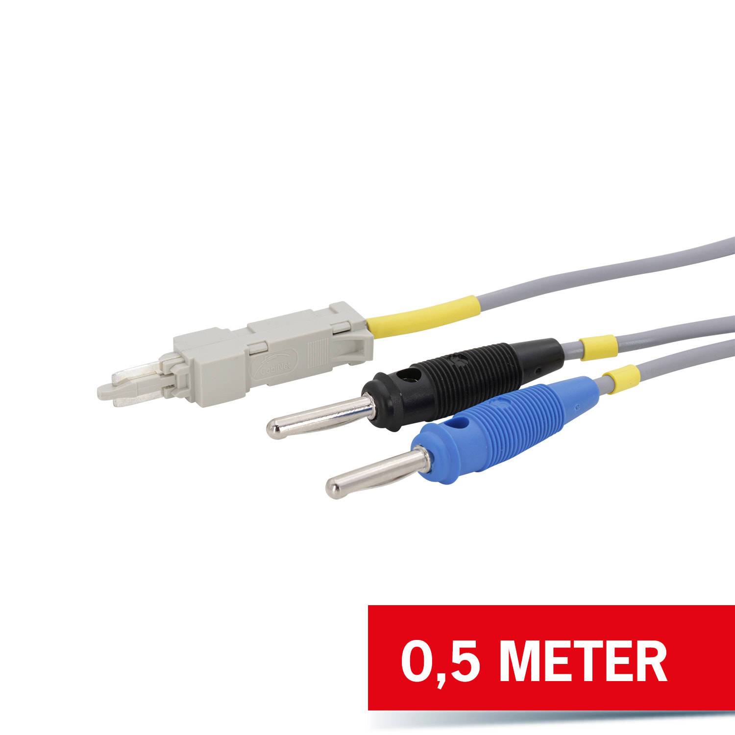 COBI 117009 0,5m Prüfschnur 2/1 2polig m.LSA-Stecker 2/1 u.2Büschelst.-0