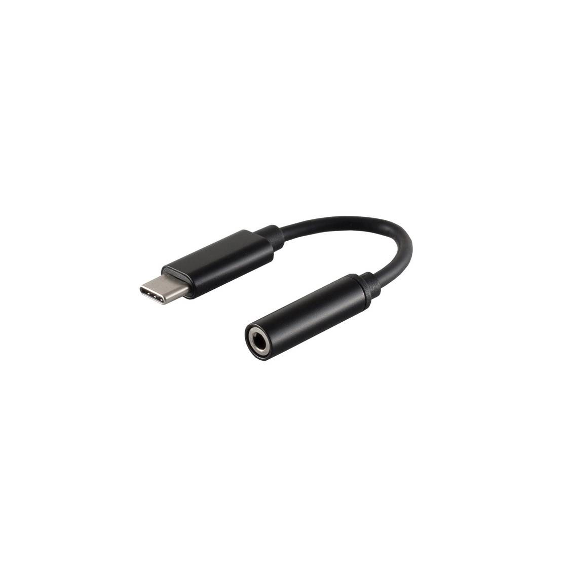 KABELBUDE.EU USB-C-Audio-Adapter USB-C-Stecker auf 3,5-mm-Klinkenbuchse DAC 13 cm Schwarz-0
