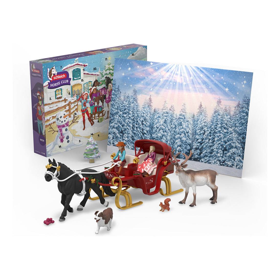 schleich 99179, Tier, Horses, Advent Calender, 5 Jahr(e), Mehrfarbig-0