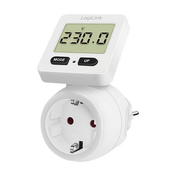 LogiLink Energiekostenmessgerät mit rotierbarem Display Home & Living Smart Plug&Play