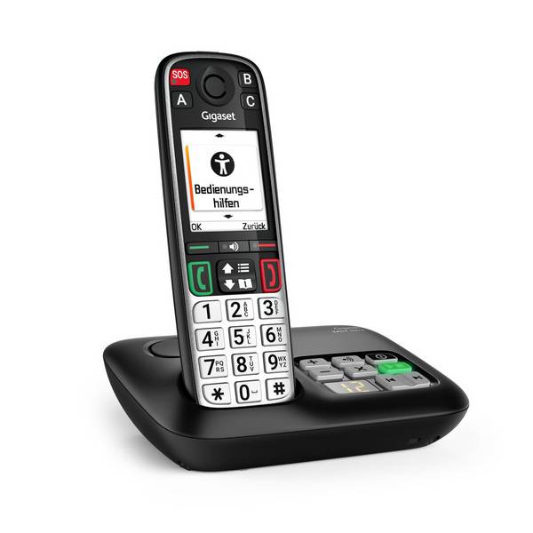 Gigaset Easy 500A - Analoges/Dect-Telefon - Kabelloses Mobilteil - Freisprecheinrichtung - Anrufbeantworter - Anrufbeant