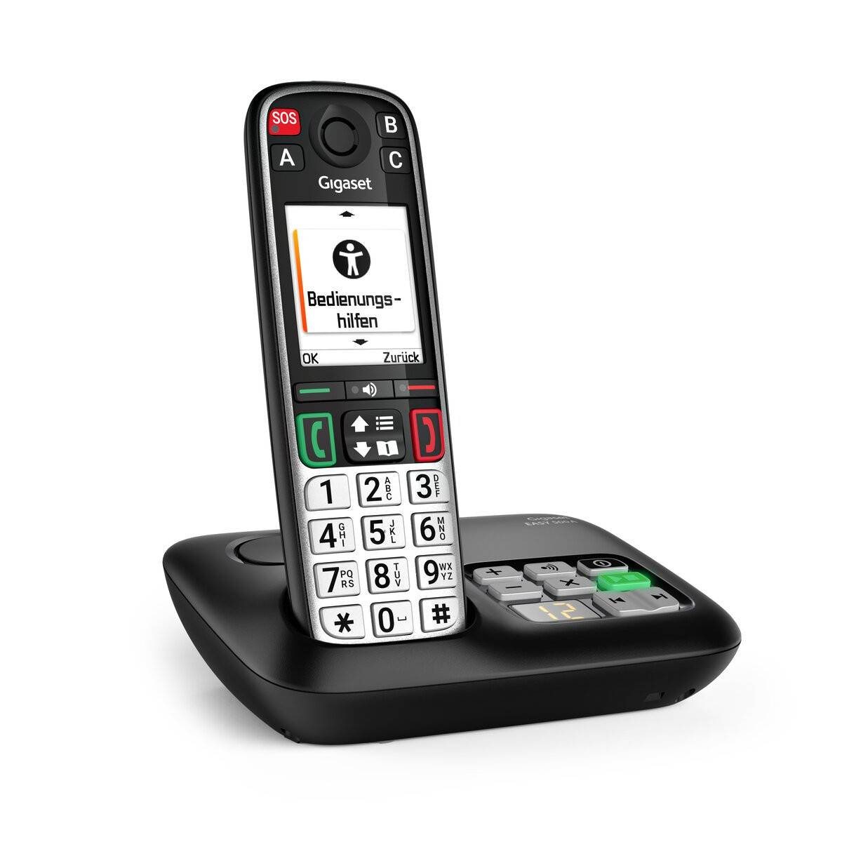 Gigaset Easy 500A - Analoges/Dect-Telefon - Kabelloses Mobilteil - Freisprecheinrichtung - Anrufbeantworter - Anrufbeant-0
