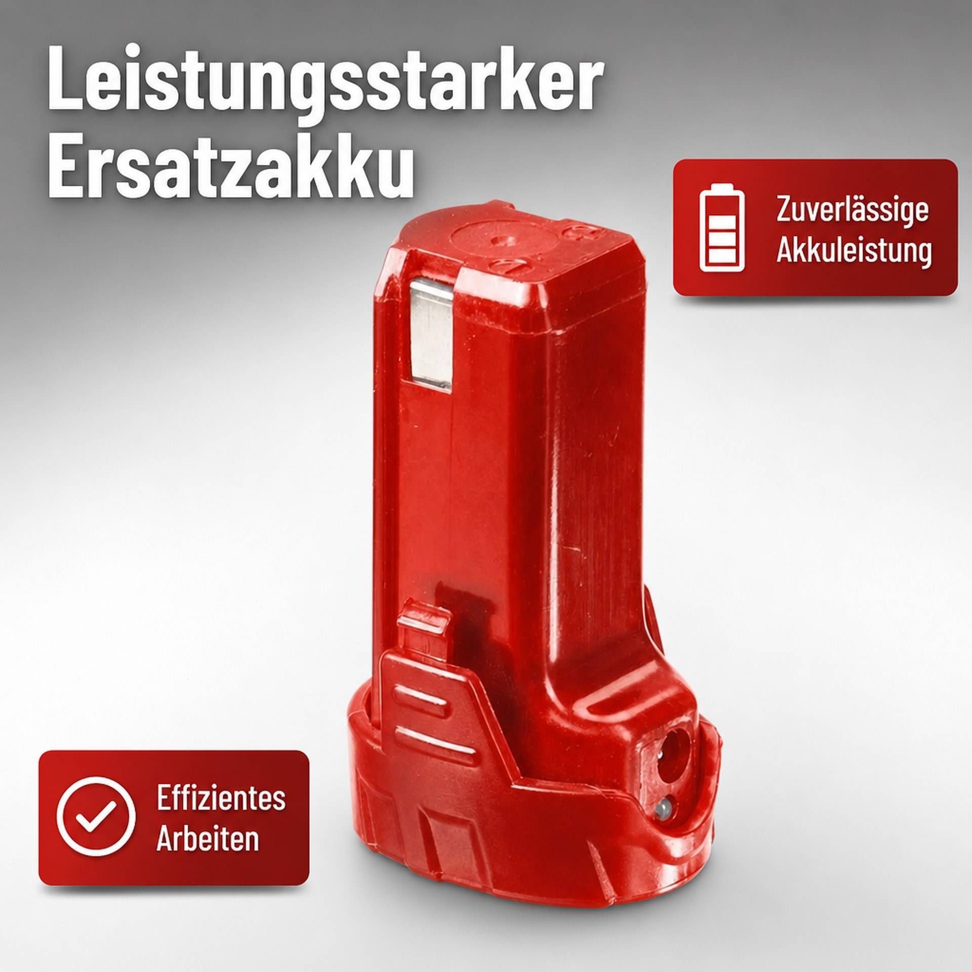 Westfalia Ersatzakku, 3,6 Volt, LI-Ionen, 1,5 AH, Rot-1