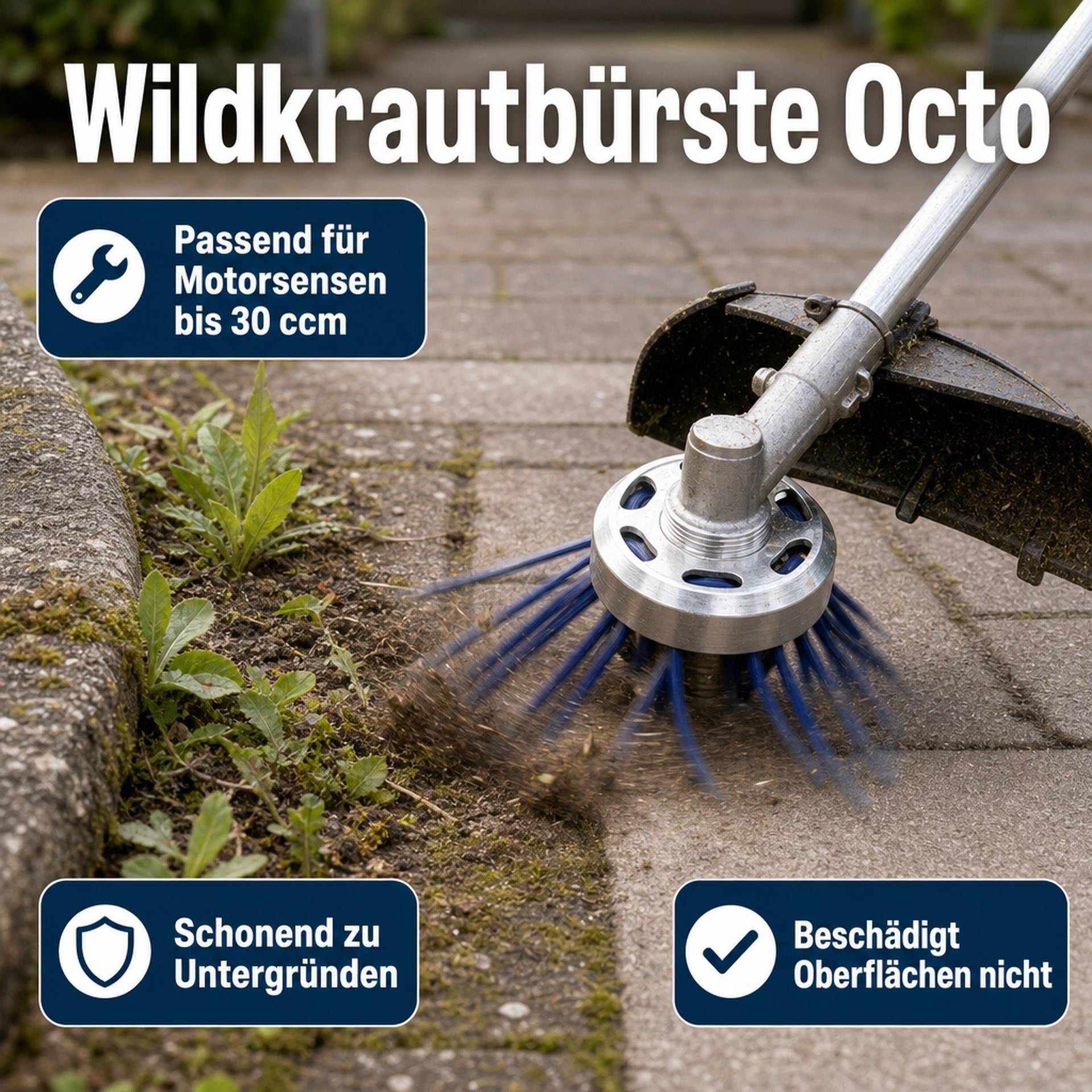 Westfalia Wildkrautbürste Octo-5