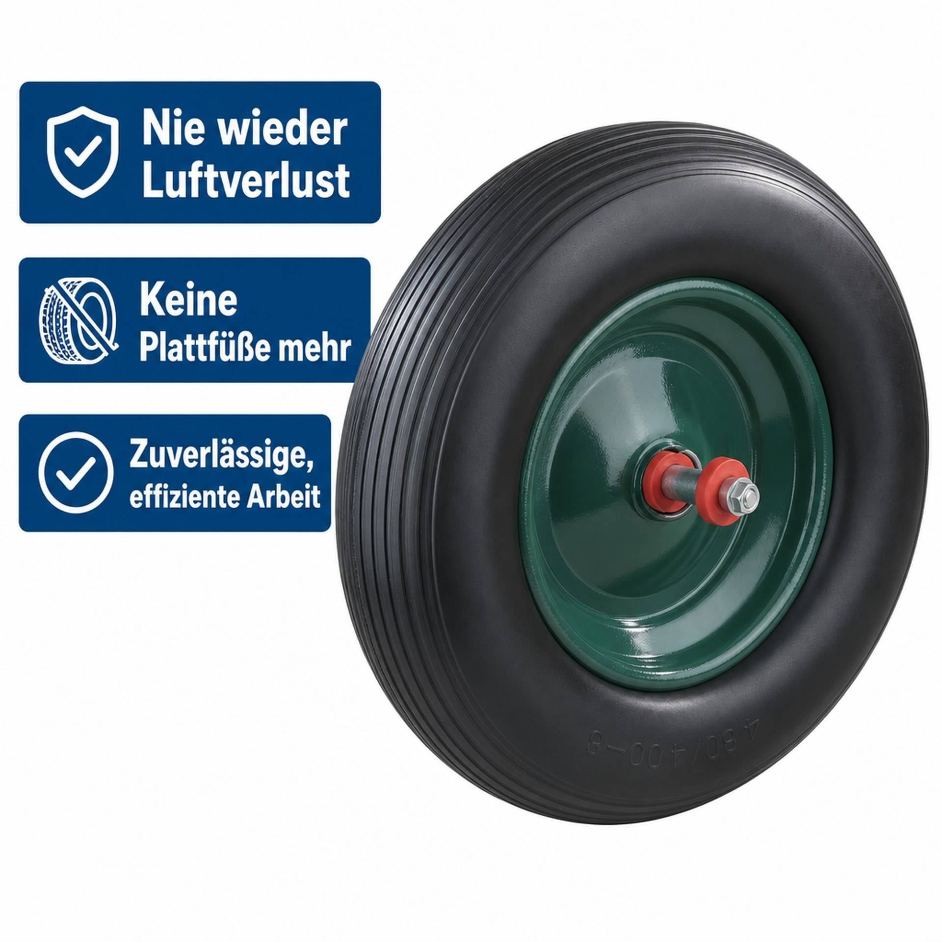 Pannensicheres Schubkarrenrad mit Nadellager, 1 Stück-3