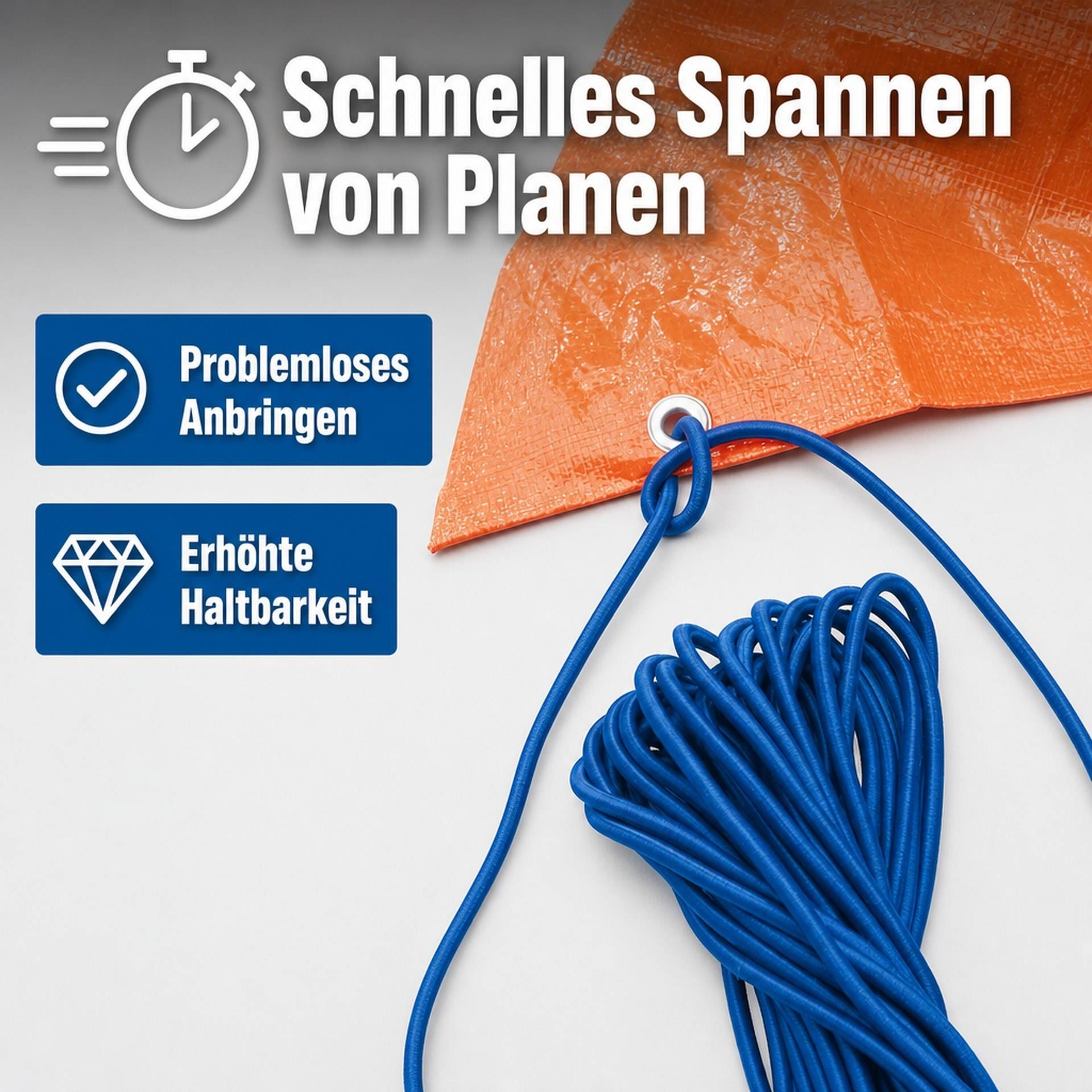 Sicherungs - Gummiband für Planen, 7 mm Durchmesser-1