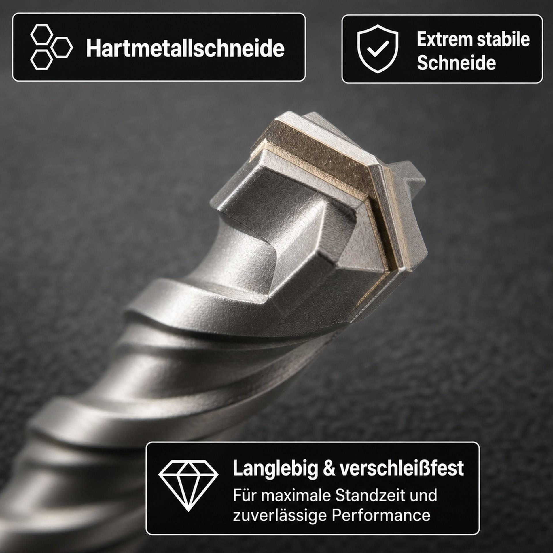 Westfalia Bohrer- und Meißelset SDS Plus 10-teilig-2