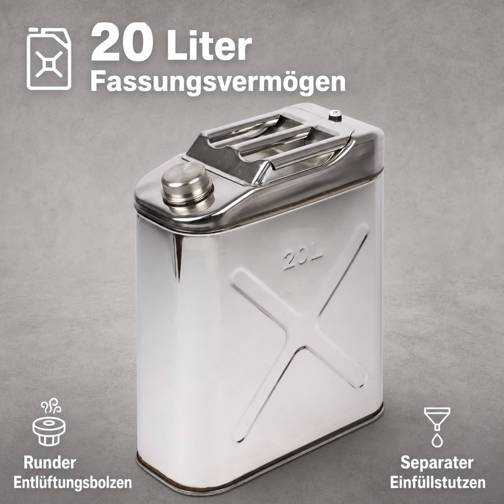 Westfalia Edelstahlkanister, 20 L-2