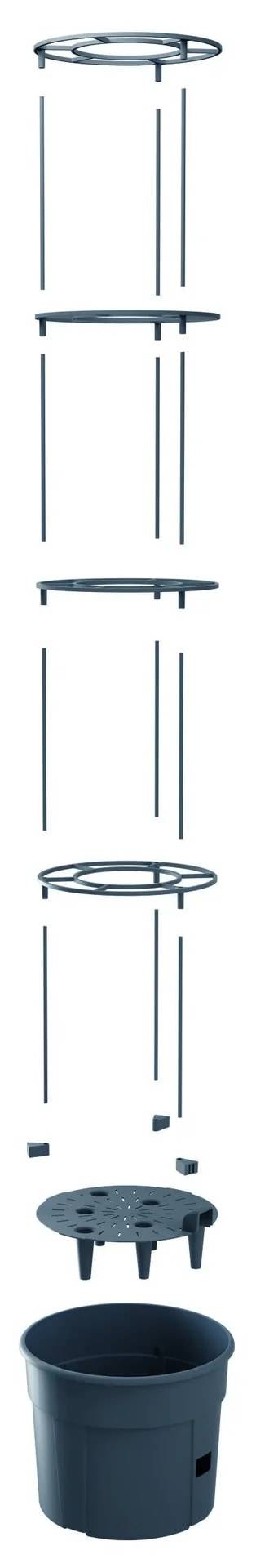 Anzuchttopf für Tomaten "Grow 2", Ø 392 mm, anthrazit-1