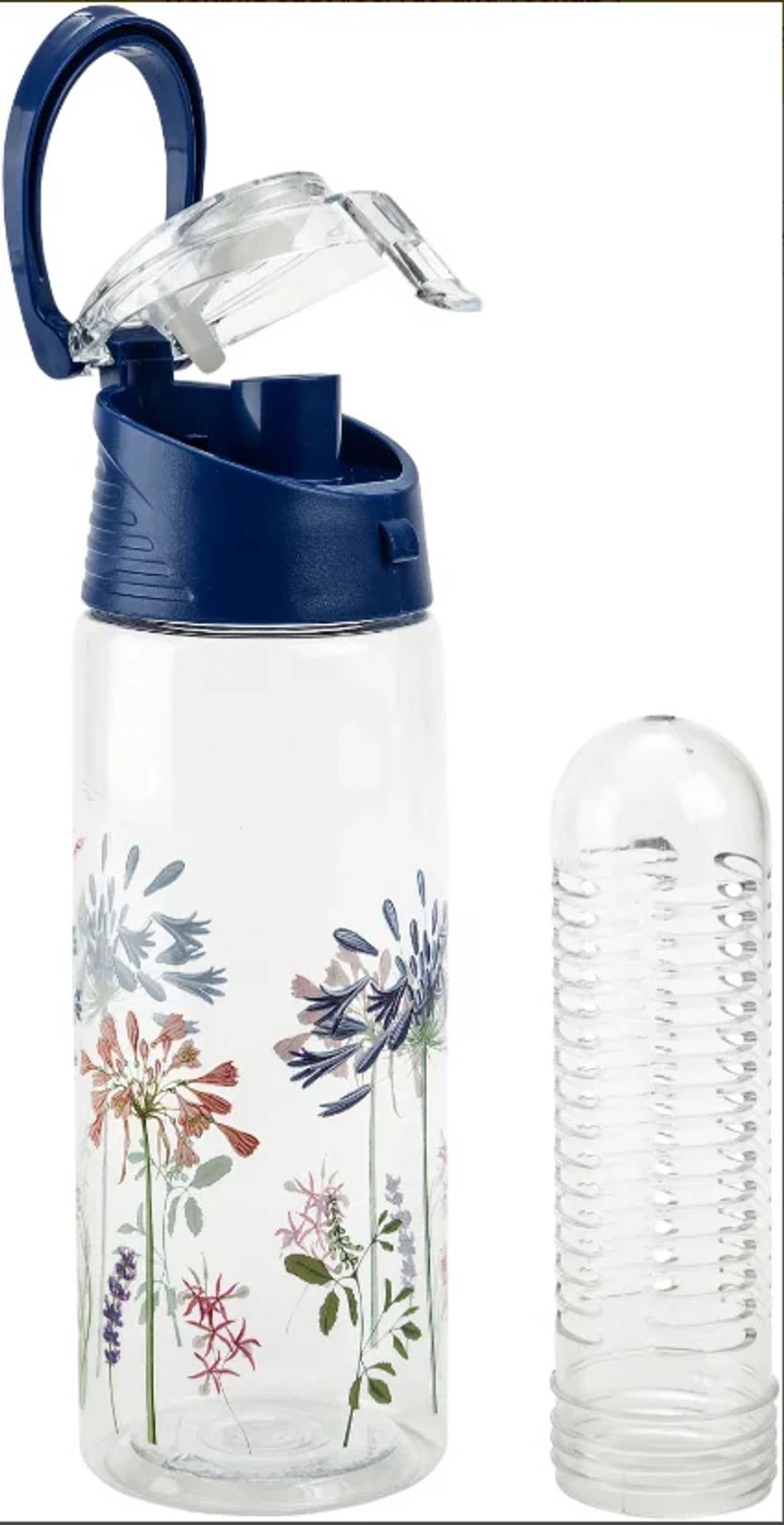 Trinkflasche mit Fruchteinsatz (Farbe: blau)-3