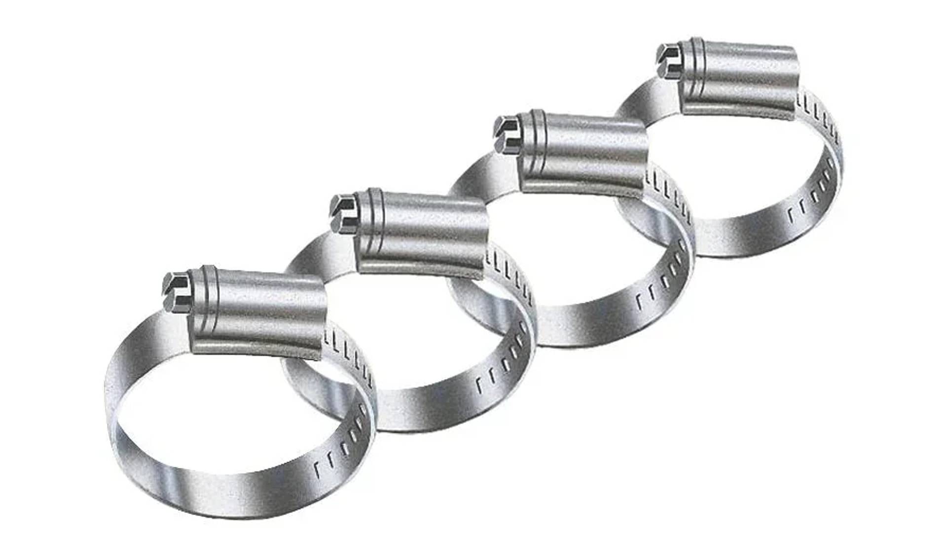 Schlauchschellen-Set 4-teilig, verzinkt 10-16 mm-0