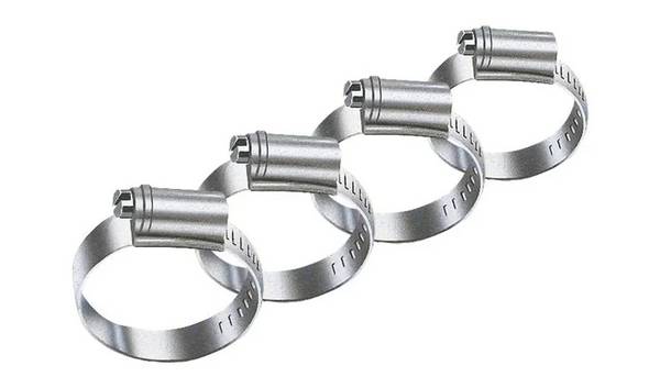 Schlauchschellen-Set 4-teilig, verzinkt 10-16 mm