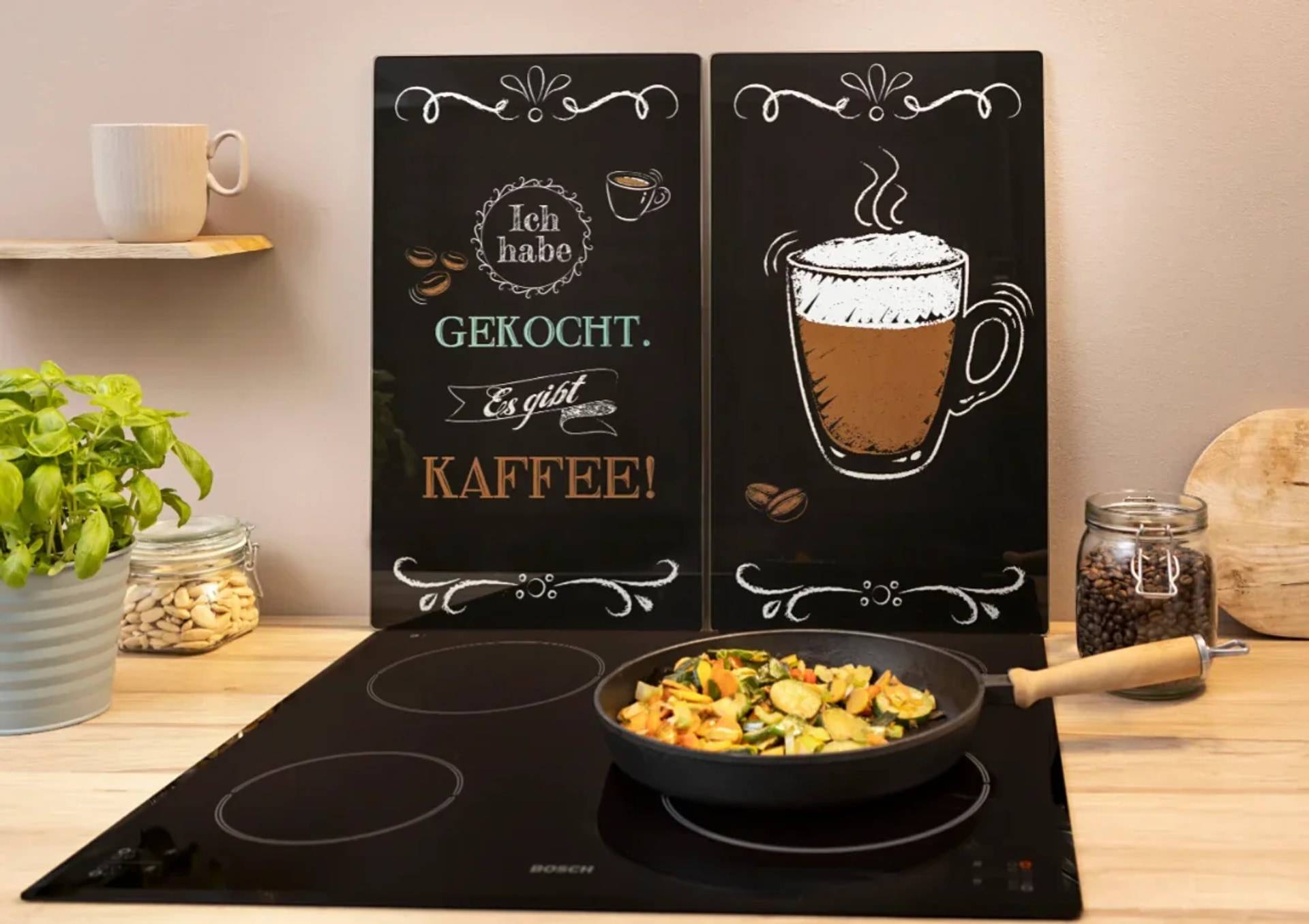Herdabdeckplatten "Coffeetime" 2er-Set-1