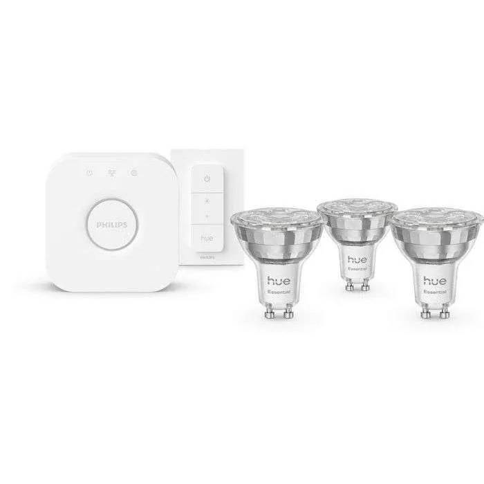 Philips Hue Starter Kit Essential GU10 3er+DS+V2 bridge-0