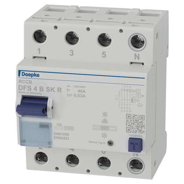 Doepke DFS4 040-4/0,03-B SK R Fehlerstromschutzschalter 4p 09134988 Install.Baumaterial-0