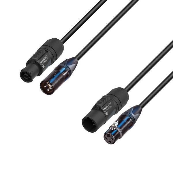 Adam Hall Cables 5 STAR H TCON A 0300 - Hybridkabel Audio | Neutrik® XLR x TRUE1® | 3 m