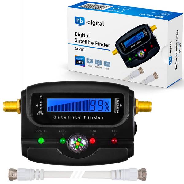 hb-digital Satfinder Digital SF-99 LCD Display Kompass Ton schwarz
