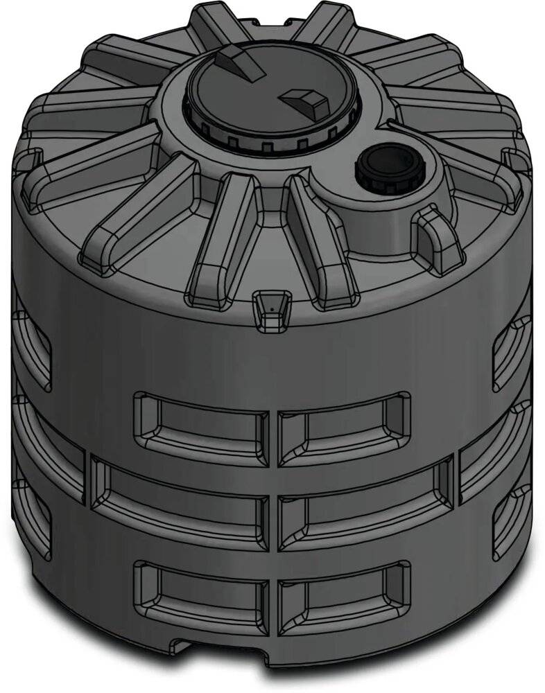 Elbi Behälter LDPE Schwarz 8500ltr Typ CUV-0