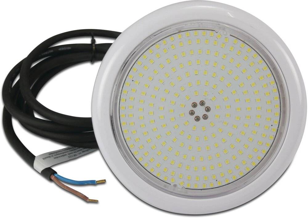 Flotide Dimmbare Schwimmbad LED Lampe 1 1/2" fitting Polycarbonat 12VAC Weiß-0