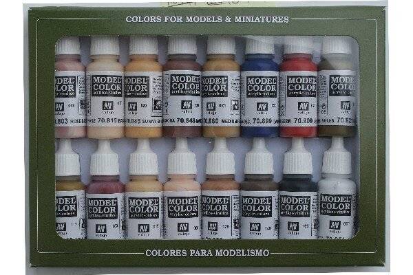 Vallejo Model Color Set Face/Skin Colours (16 Farben) - 1 Set-1