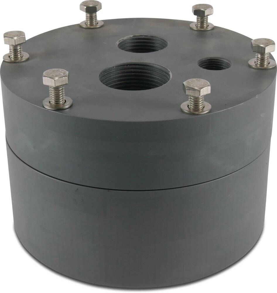 Brunnenkopf mit Entnahme PVC-U 125 mm Klebemuffe Typ-0