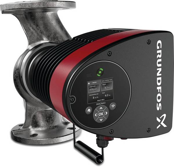 Grundfos Umwälzpumpe mit variabler Drehzahl Edelstahl DN40 DIN Flansch 10bar 0.8A 230VAC