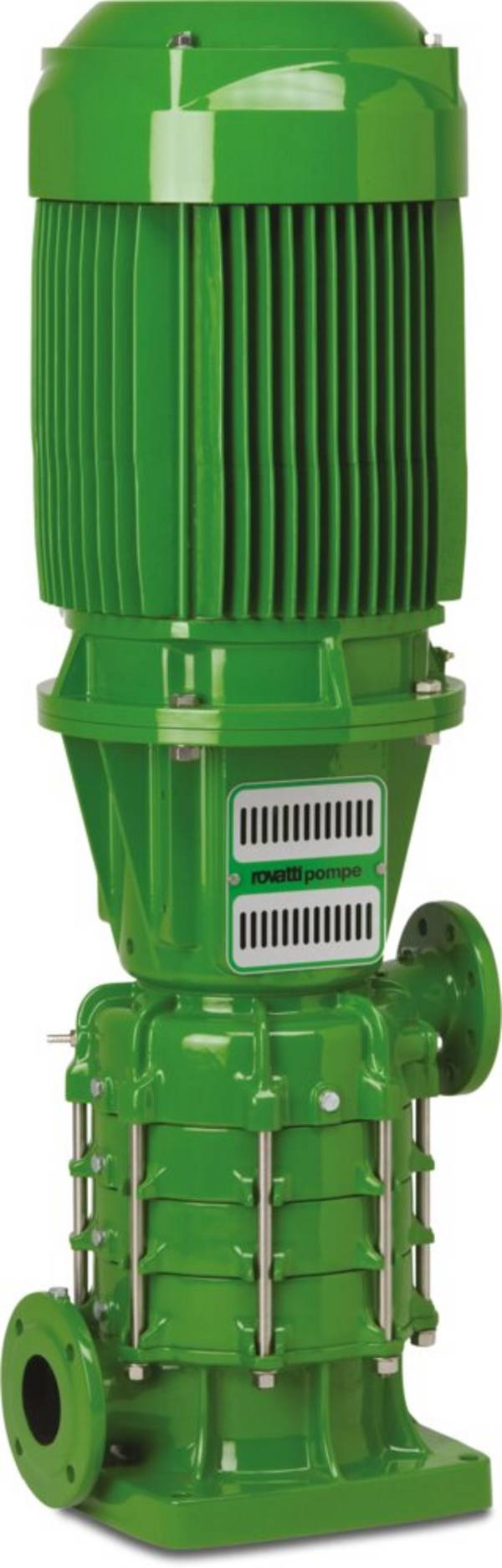 Rovatti Mehrstufige Kreiselpumpe Gusseisen DN65 x DN50 DIN Flansch 400VAC Grün Typ ME
