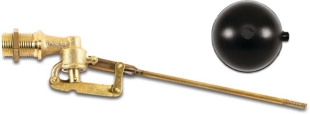 Schwimmerventil mit Kugel 180 mm Messing Außengewinde 5bar Typ mit-0
