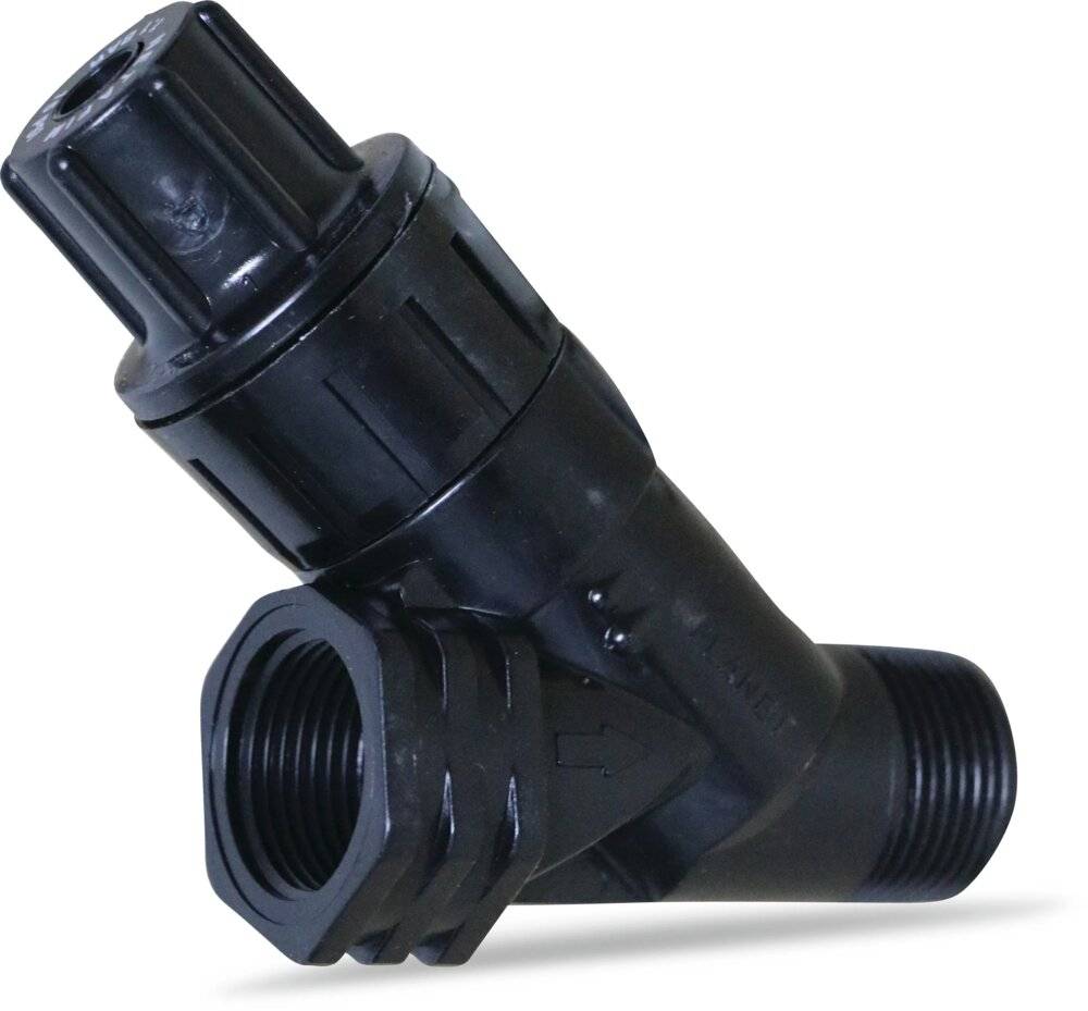 Netafim Druckminderer Kunststoff 3/4" Außengewinde x Innengewinde 10bar Schwarz Typ PRV 2000-1S-0