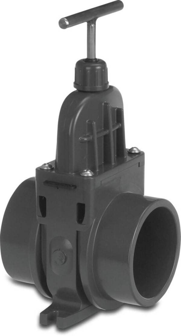 VDL Zugschieber PVC-U 90 mm Klebemuffe 0.5bar