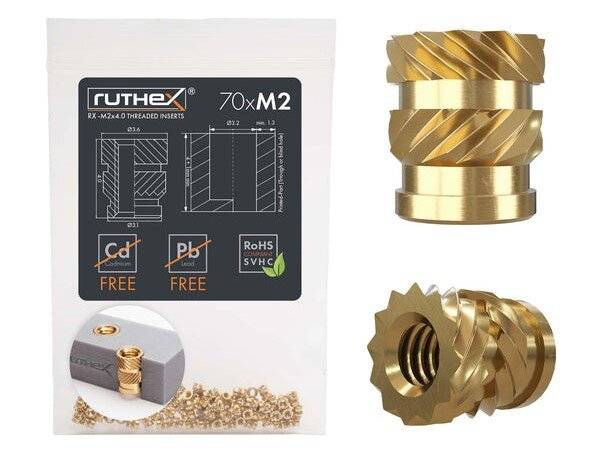ruthex Gewindeeinsatz M2 (70 Stück), M2x4-1