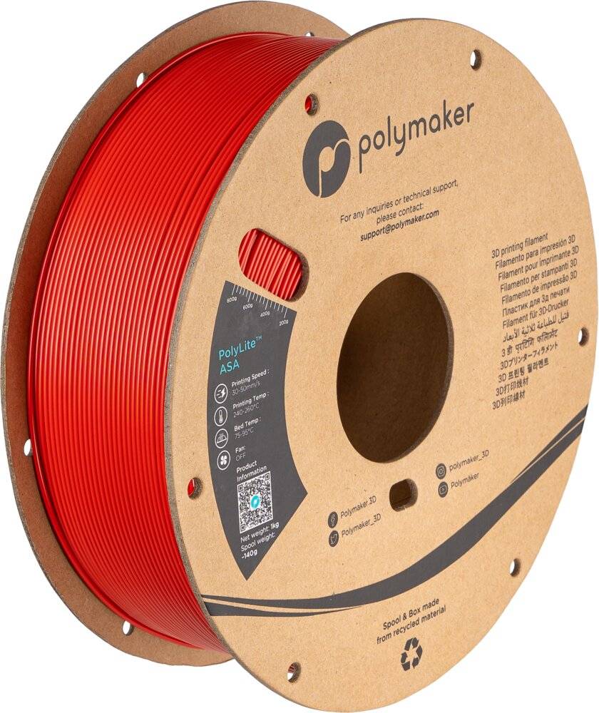 Symbolbild für Polymaker PolyLite ASA Purple - 2,85 mm / 1000 g
