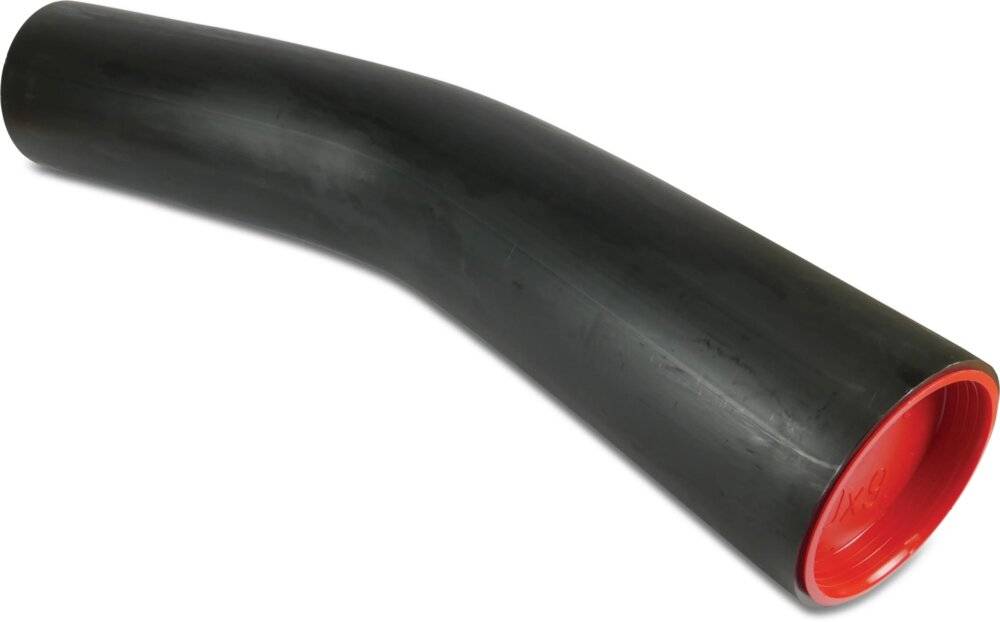 Bogen 30° PE100-RC 250 mm Glatt SDR17 Schwarz DVGW Typ aus Rohr-0