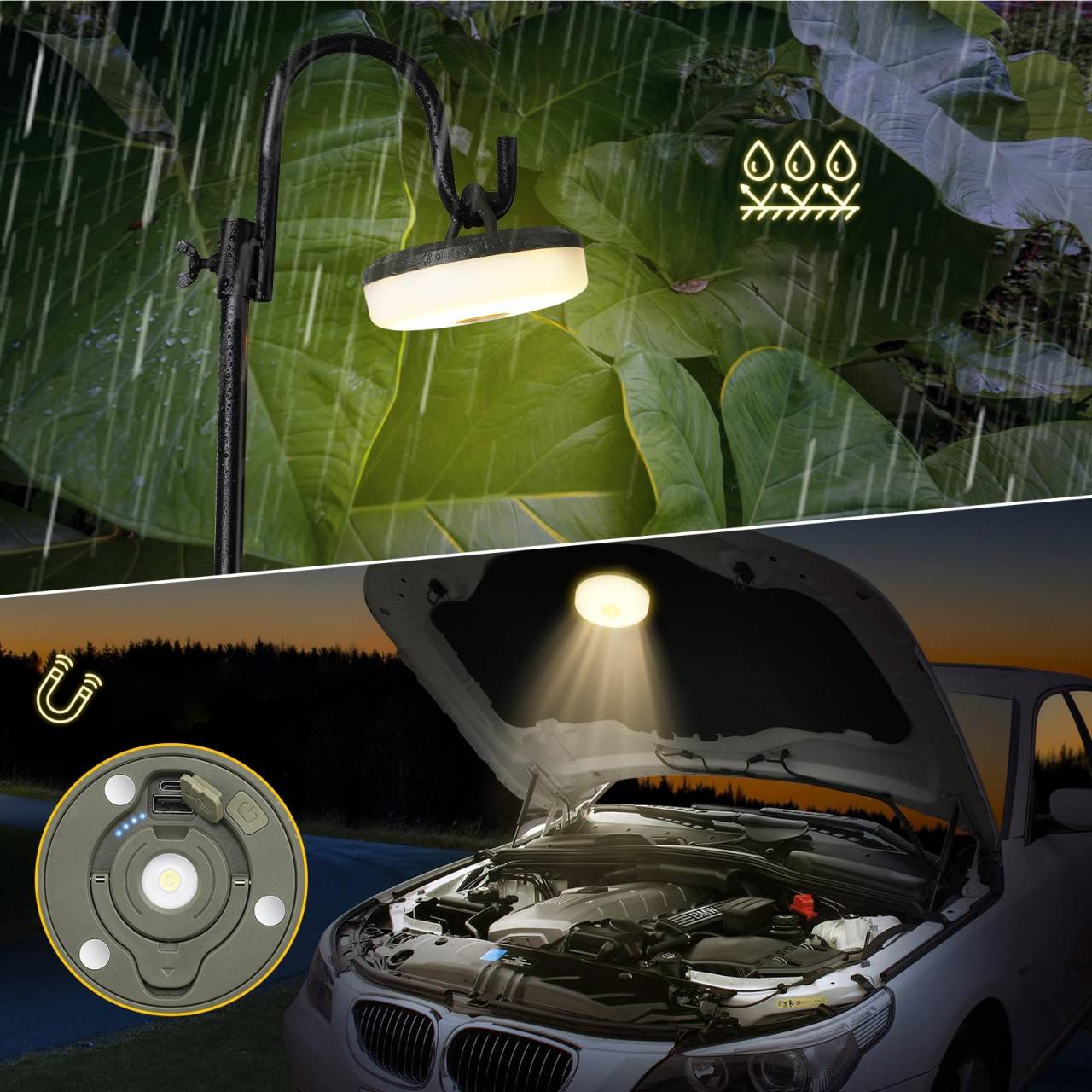 XCell LED-Light STRING – 3-in-1 LED Laterne, Taschenlampe & Lichterkette-3