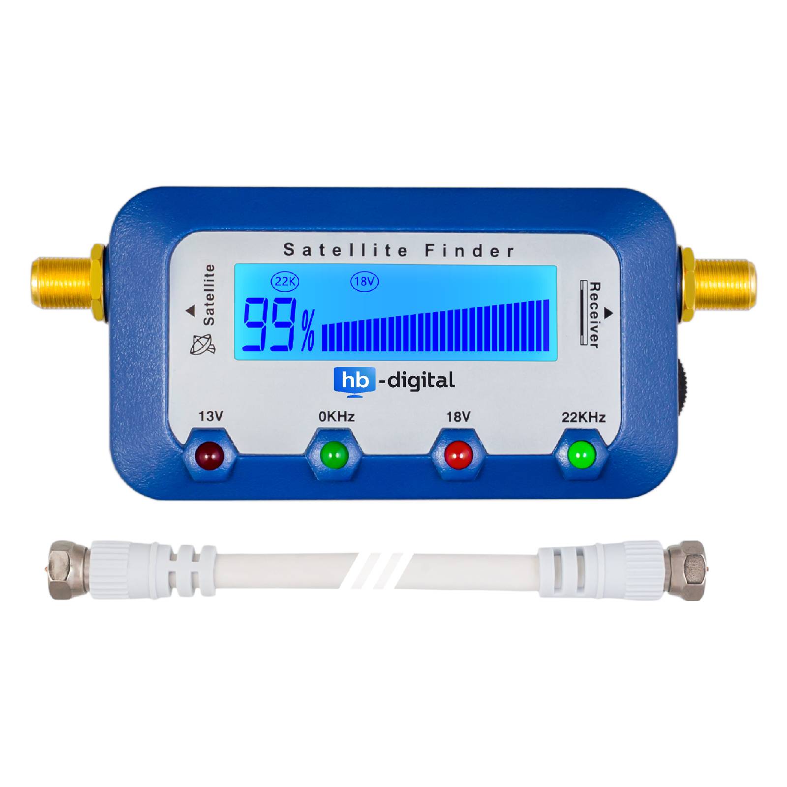 hb-digital Satfinder Digital SF-55 LCD Display blau-4