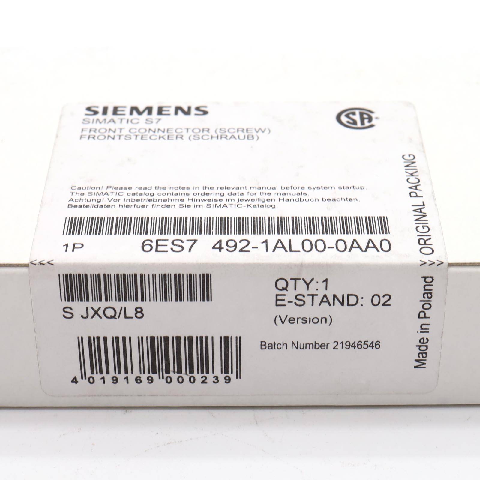 Siemens Simatic S7 Frontstecker 6ES7492-1AL00-0AA0 ( 6ES7 492-1AL00-0AA0 )-2