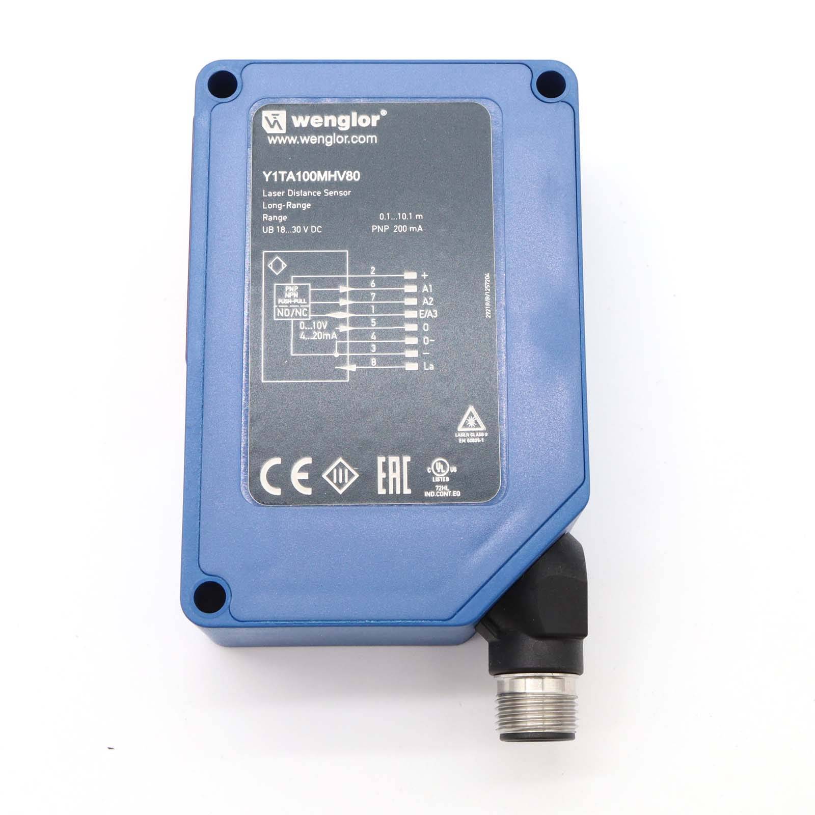 Wenglor Y1TA100MHV80 Laser Distance Sensor Time of Flight-1