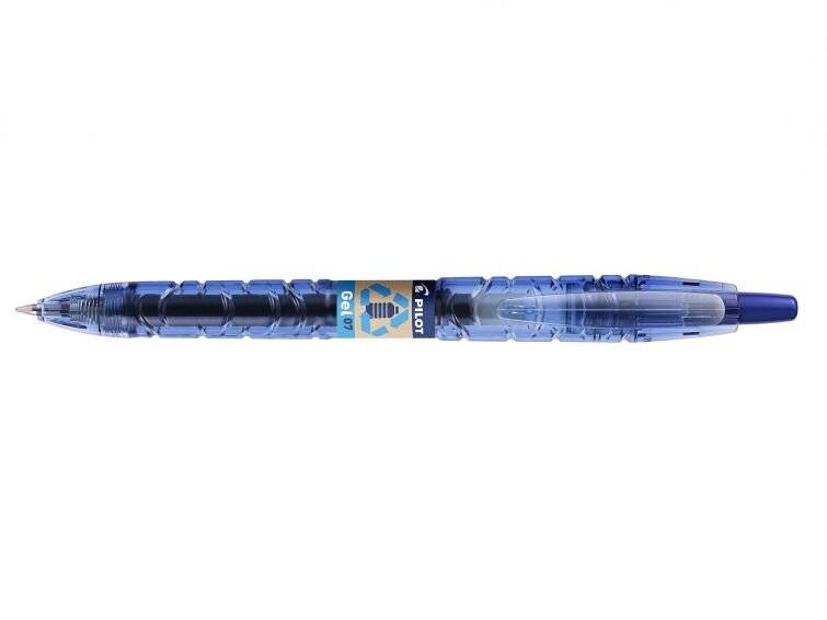 Spar-Set! 10 PILOT Gelschreiber B2P Bottle to Pen BeGreen + 10 Ersatzminen, blau-2